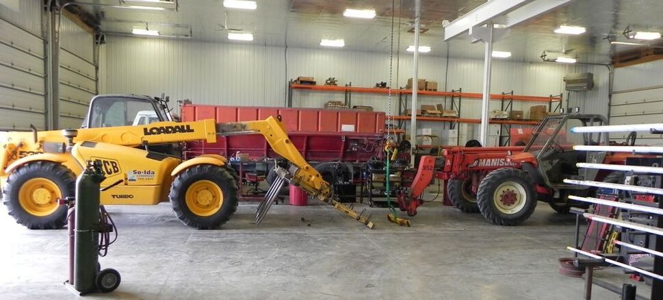 Inside the Snake River Hydraulics repair shop in Heyburn, Idaho