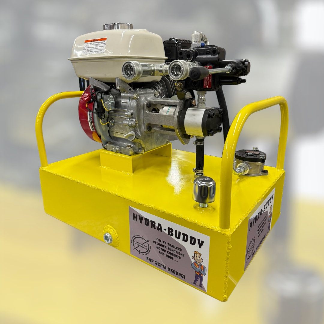 Portable hydraulic power unit with gas engine