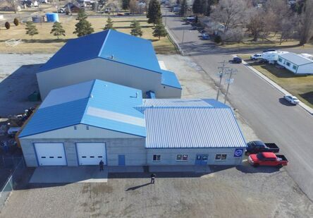 Aerial view of the Snake River Hydraulics facility in Heyburn, Idaho
