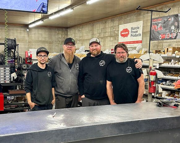 The Snake River Hydraulics team at the parts counter